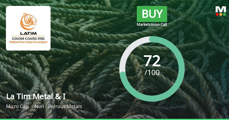 La Tim Metal & Industries Ltd is Rated Buy