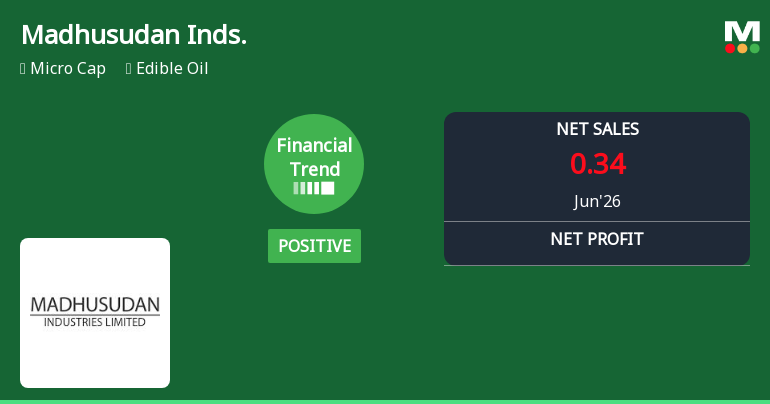 Madhusudan Industries Ltd Reports Positive Quarterly Turnaround Amid Margin and Earnings Growth