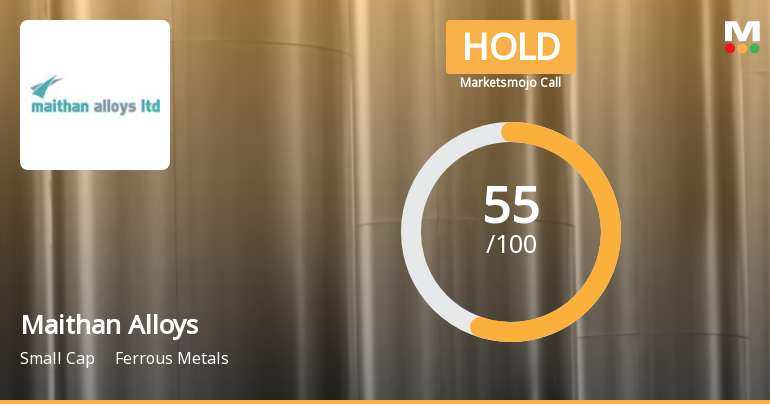 Maithan Alloys Upgraded to Hold by MarketsMOJO on Technical and Valuation Improvements