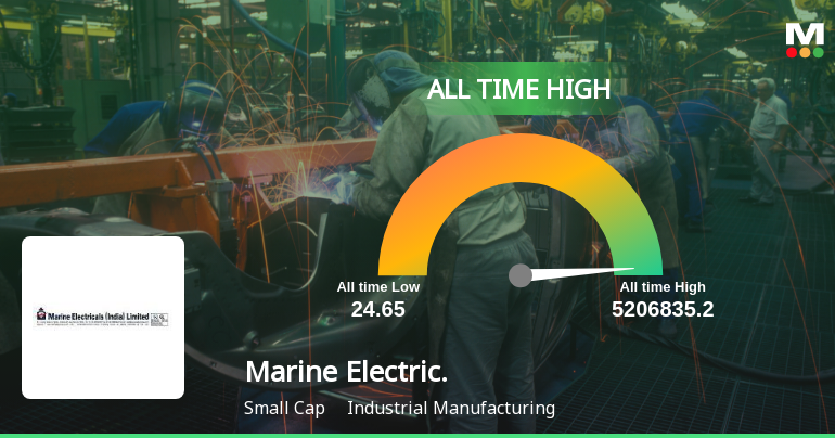 Marine Electricals (India) Ltd Hits All-Time High of Rs 332.8 as Momentum Accelerates
