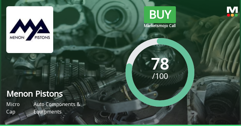Menon Pistons Ltd is Rated Buy by MarketsMOJO