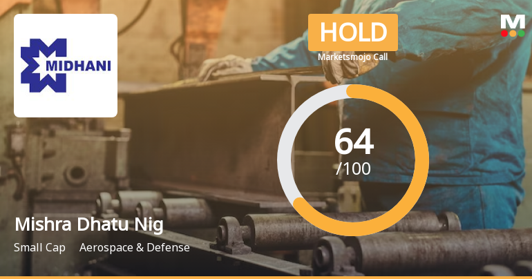 Mishra Dhatu Nigam Ltd is Rated Hold by MarketsMOJO