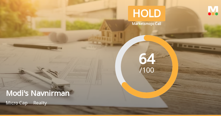 Modis Navnirman Ltd is Rated Hold