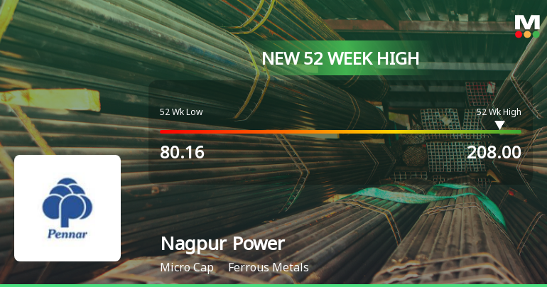 Broad-Based Technical Strength Lifts Nagpur Power & Industries Ltd to 52-Week High of Rs 208