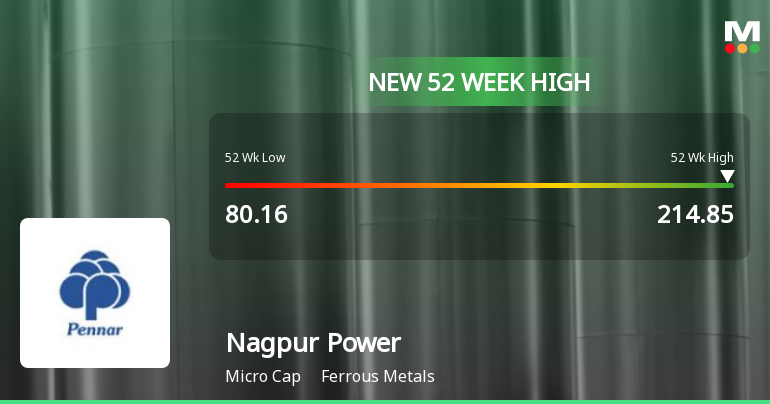 Broad-Based Technical Strength Lifts Nagpur Power & Industries Ltd to 52-Week High of Rs 214.85