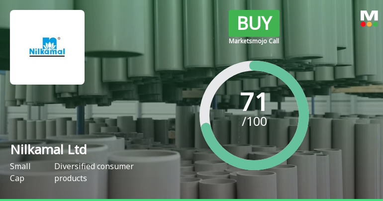 Nilkamal Ltd is Rated Buy by MarketsMOJO