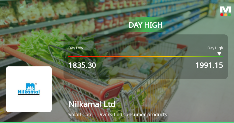Nilkamal Ltd Surges 8.0% to Day's High of Rs 1970 — Outperforms Sector by 7.27 Percentage Points