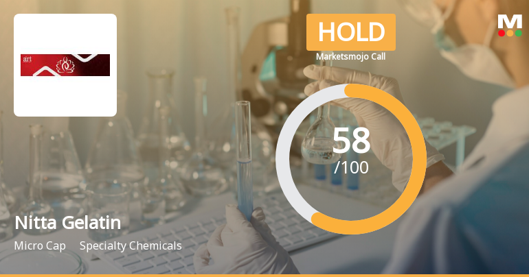 Nitta Gelatin India Ltd is Rated Hold by MarketsMOJO