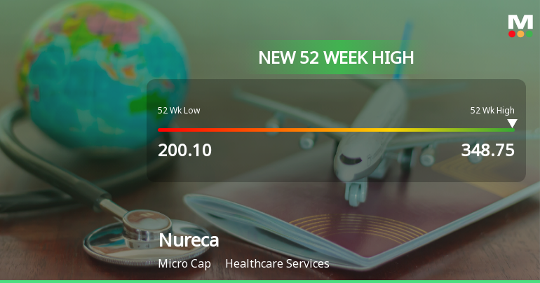 Broad-Based Technical Strength Lifts Nureca Ltd to 52-Week High of Rs 348.75