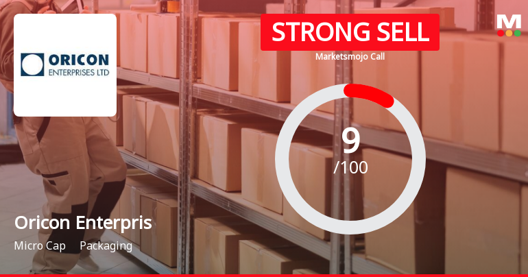 Oricon Enterprises Ltd is Rated Strong Sell
