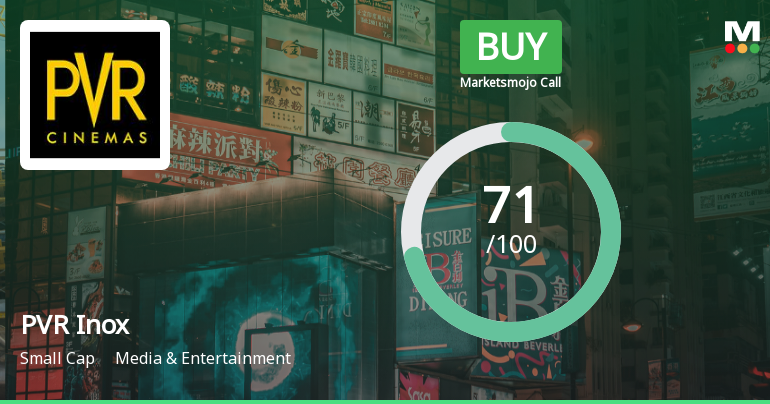PVR Inox Ltd Upgraded to Buy on Strong Technical and Financial Performance
