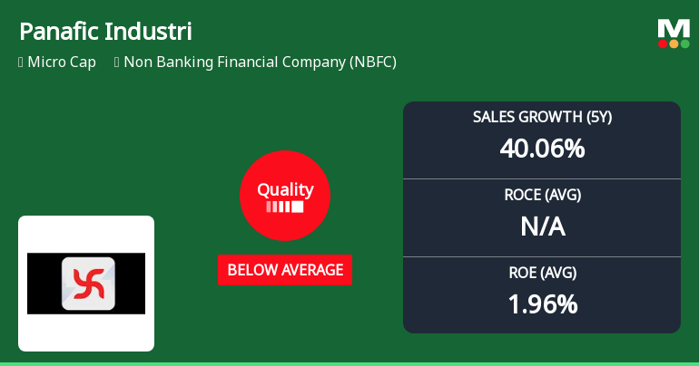 Panafic Industrials Ltd Quality Grade Downgrade Highlights Mixed Business Fundamentals