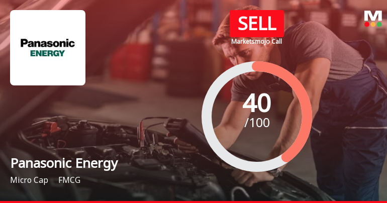 Panasonic Energy India Company Ltd is Rated Sell