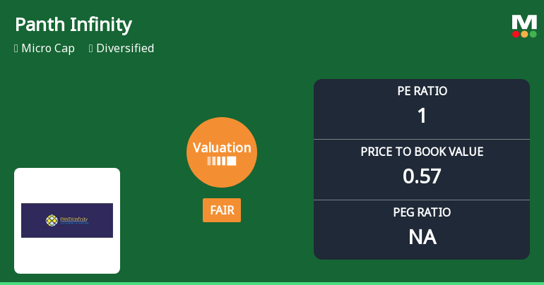 Panth Infinity Ltd Valuation Shifts to Fair Amid Market Recovery
