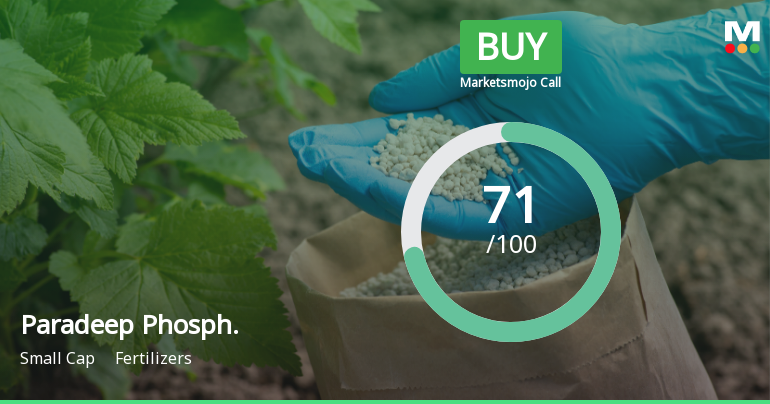 Paradeep Phosphates Ltd Upgraded to Buy on Improved Technicals and Valuation