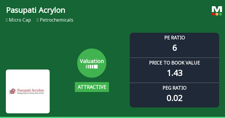 Pasupati Acrylon Ltd Valuation Shifts Signal Attractive Entry Point for Petrochemical Investors