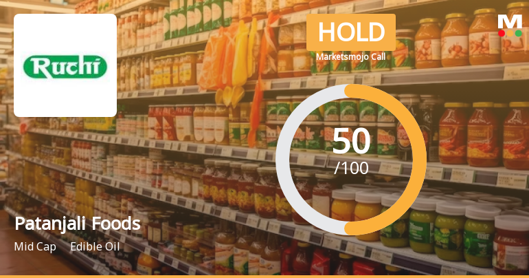 Patanjali Foods Ltd is Rated Hold by MarketsMOJO
