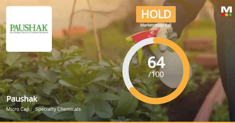 Paushak Ltd is Rated Hold by MarketsMOJO