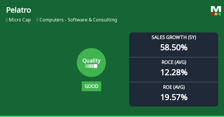Pelatro Ltd Upgrades Quality Grade Amidst Strong Financial Metrics and Market Rally