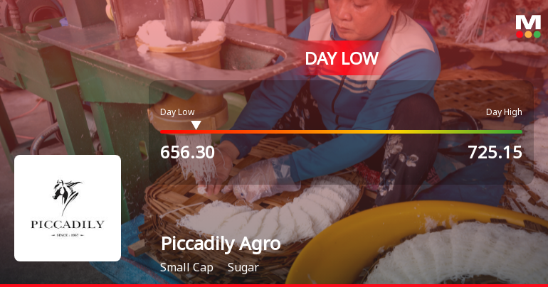 Piccadily Agro Industries Ltd Hits Intraday Low Amid Price Pressure