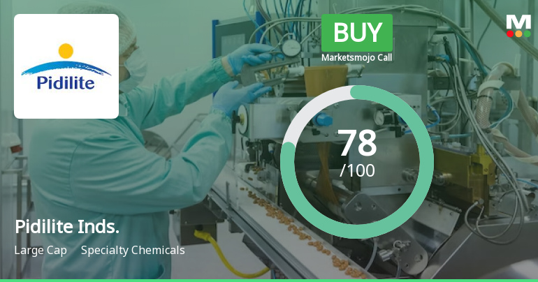 Pidilite Industries Ltd is Rated Buy by MarketsMOJO