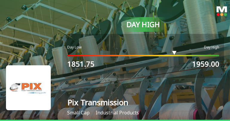 Pix Transmission Ltd Surges 12.07% to Day's High of Rs 1959 — Outperforms Sector by 11.4 Percentage Points