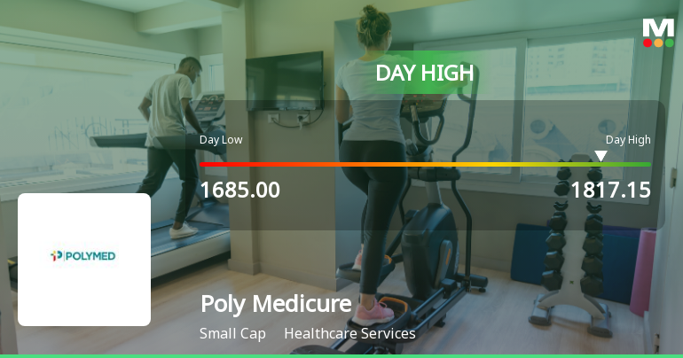 Poly Medicure Ltd Surges 7.31% to Day's High of Rs 1804.55 — Outperforms Healthcare Sector by 2.26 Percentage Points