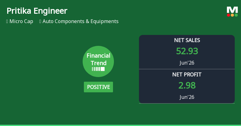 Pritika Engineering Components Ltd Reports Strong Quarterly Turnaround Amidst Challenging Market