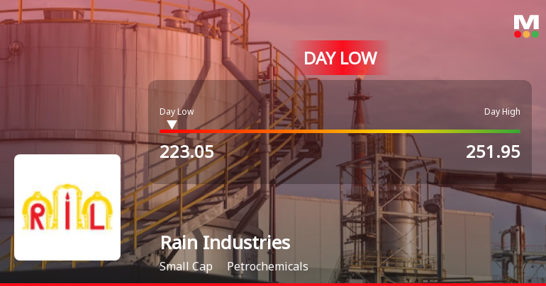 Rain Industries Ltd Hits Intraday Low Amid Price Pressure on 7 Aug 2026