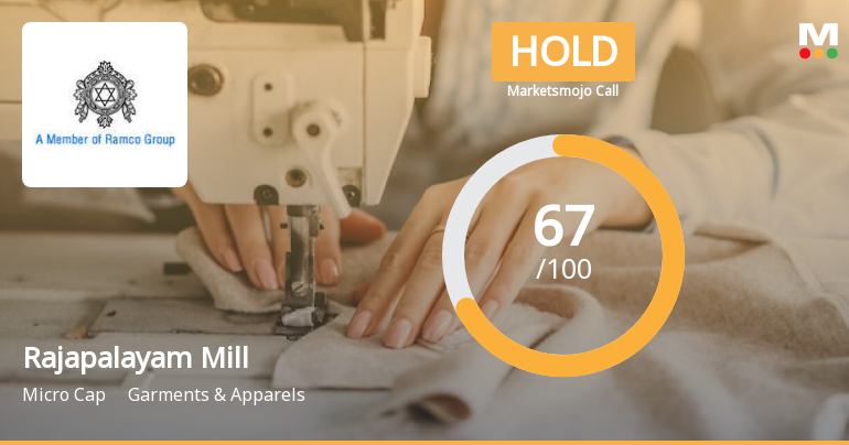 Rajapalayam Mills Ltd is Rated Hold by MarketsMOJO