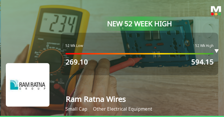Broad-Based Technical Strength Lifts Ram Ratna Wires Ltd to 52-Week High of Rs 594.15