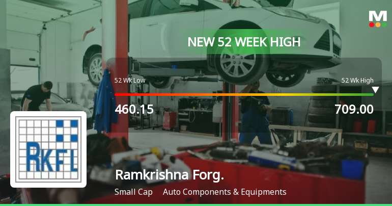 Broad-Based Technical Strength Lifts Ramkrishna Forgings Ltd to 52-Week High of Rs 709