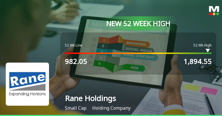 Broad-Based Technical Strength Lifts Rane Holdings Ltd to 52-Week High of Rs 1894.55