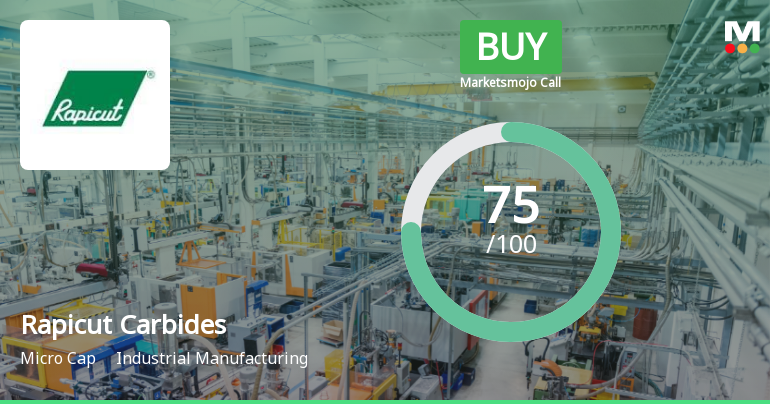 Rapicut Carbides Ltd Upgraded to Buy on Strong Financial and Quality Improvements
