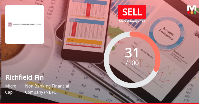 Richfield Financial Services Ltd Upgraded to Sell on Improved Technicals and Valuation