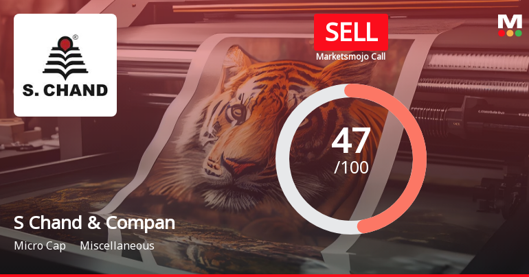 S Chand & Company Ltd is Rated Sell