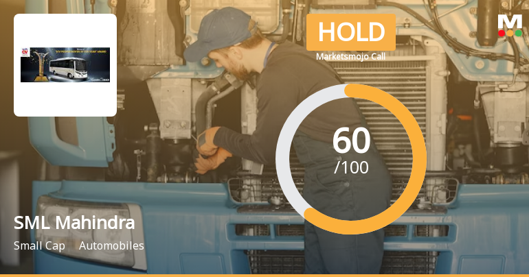 SML Mahindra Ltd is Rated Hold by MarketsMOJO
