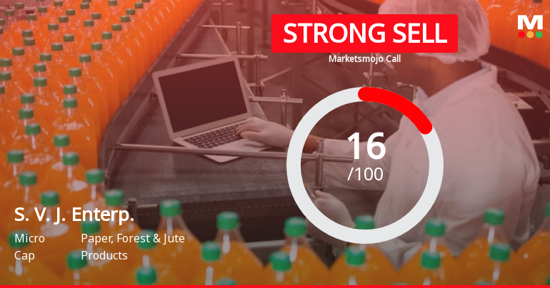 S. V. J. Enterprises Ltd is Rated Strong Sell