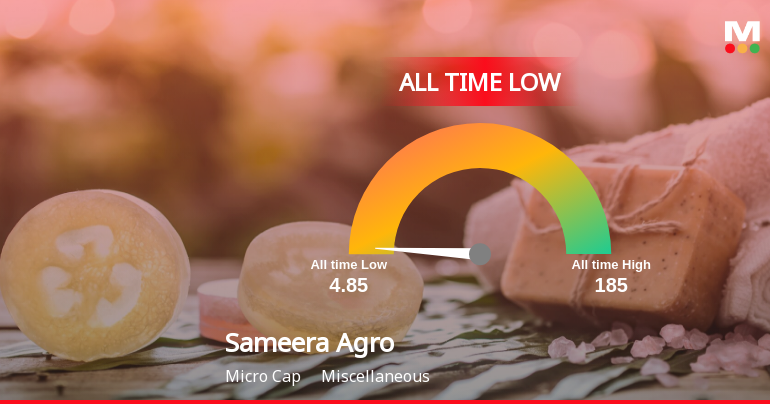 Sameera Agro and Infra Ltd Extends Losing Streak, Hits All-Time Low Amid Market Pressure