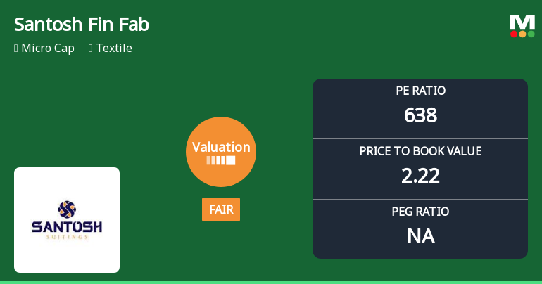Santosh Fine Fab Ltd Valuation Shifts Signal Changing Price Attractiveness