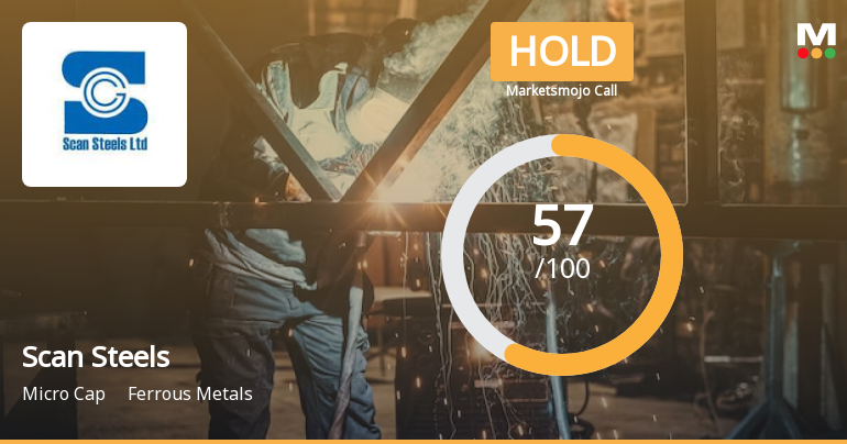 Scan Steels Ltd is Rated Hold by MarketsMOJO
