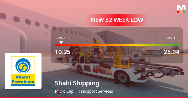 Markets Rally, But Shahi Shipping Ltd Sinks to 52-Week Low in Stock-Specific Sell-Off