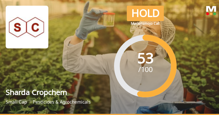 Sharda Cropchem Ltd is Rated Hold by MarketsMOJO