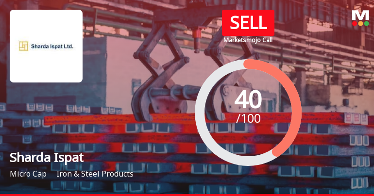 Sharda Ispat Ltd is Rated Sell by MarketsMOJO