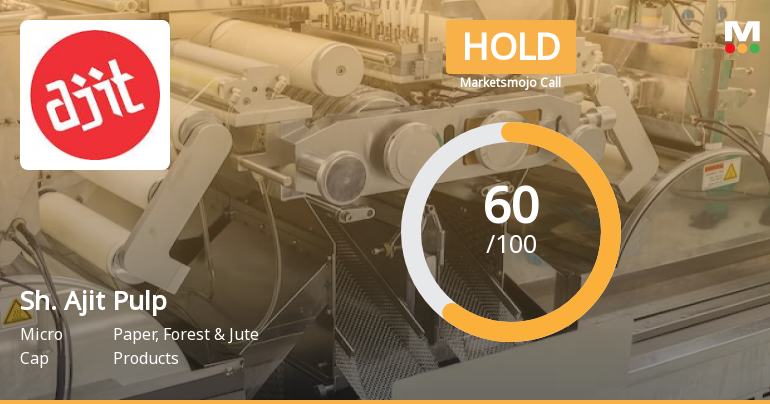 Shree Ajit Pulp and Paper Ltd is Rated Hold