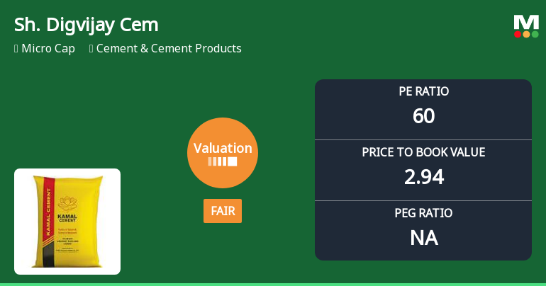 Shree Digvijay Cement Co. Ltd: Valuation Shifts Signal Caution Amidst Market Underperformance