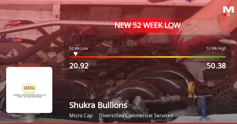 Markets Rally, But Shukra Bullions Ltd Sinks to 52-Week Low in Stock-Specific Sell-Off