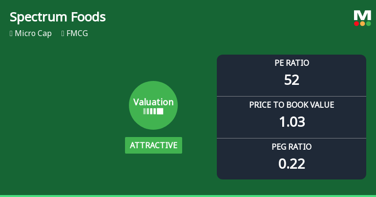 Spectrum Foods Ltd Valuation Shifts Signal Renewed Price Attractiveness