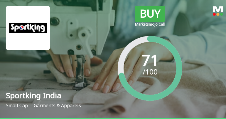 Sportking India Ltd is Rated Buy