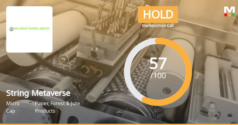 String Metaverse Ltd is Rated Hold by MarketsMOJO